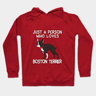 “Just a person who loves BOSTON TERRIER” Hoodie